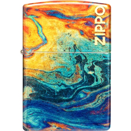 Zippo 2024 Zippo Colorful Zippo Design, Tumbled Brass ZIP-48778